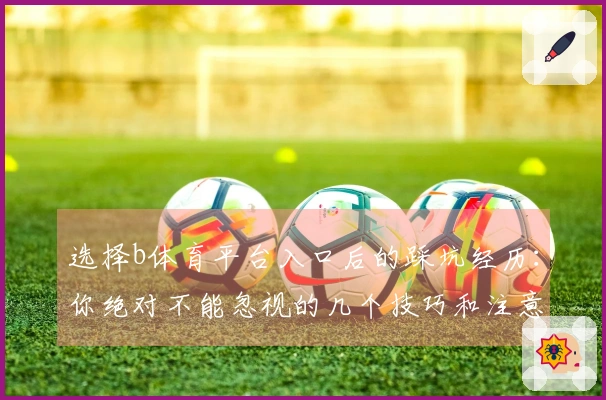 选择b体育平台入口后的踩坑经历：你绝对不能忽视的几个技巧和注意事项